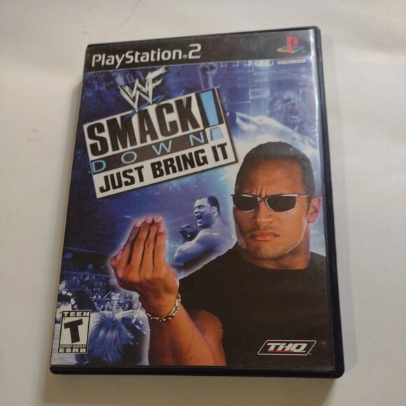 WWE SmackDown ! Just Bring It Black Label (Sony PlayStation 2, 2002) No Manual. - Picture 1 of 9